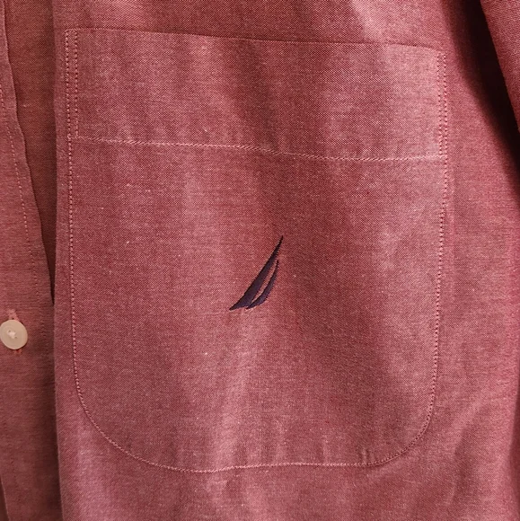 Nautica size M Seawash Oxford dress shirt - Picture 3 of 10